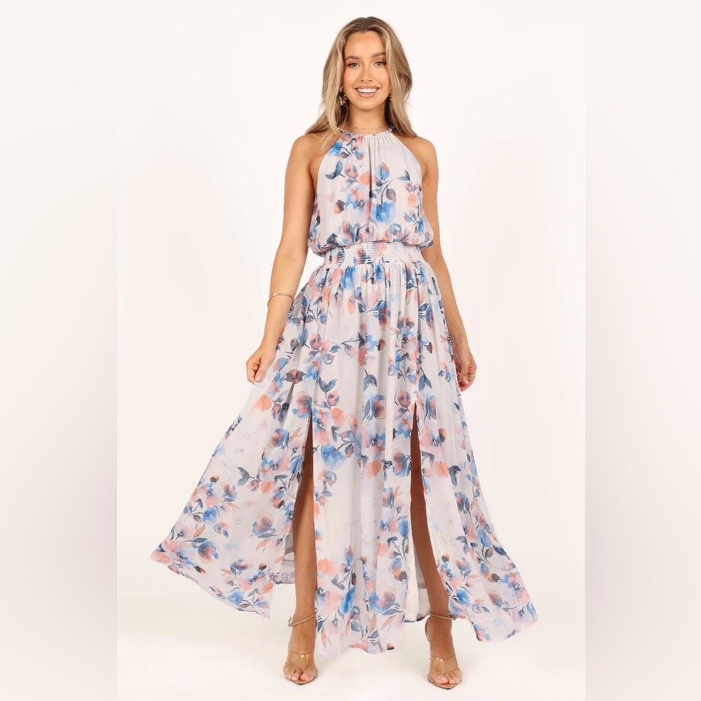 Petal & Pup Vita High Neck Maxi Dress